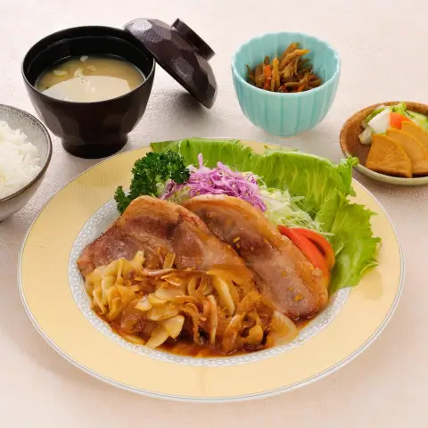 米豚生姜焼き定食