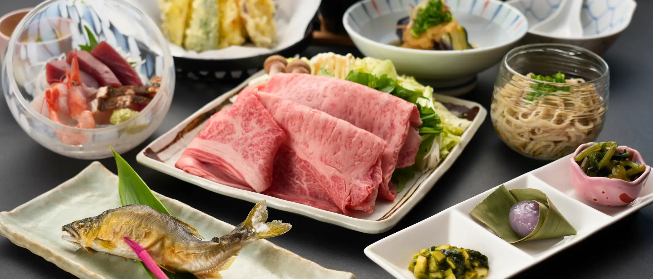 信州牛しゃぶしゃぶ 旬彩会席